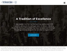 Tablet Screenshot of 1stbrigadeband.org